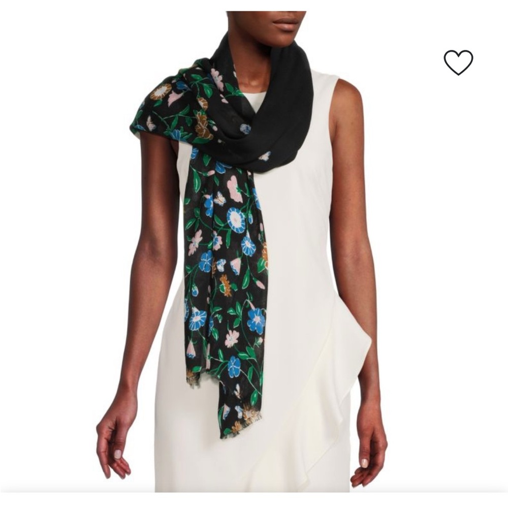 KATE SPADE NEW YORK Floral Print Scarf